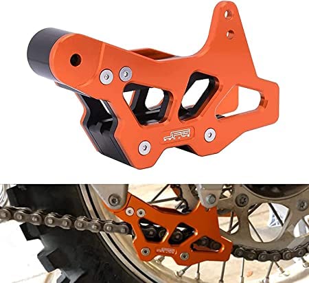 Motorrad CNC-Kettenführungsschutz für SX/SX-F 125-530 85SX Freeride 250 R 350 690ENDURO R/ABS SMC/R/ABS FC TC Text FX TC85 701 Enduro Orange von AnXin