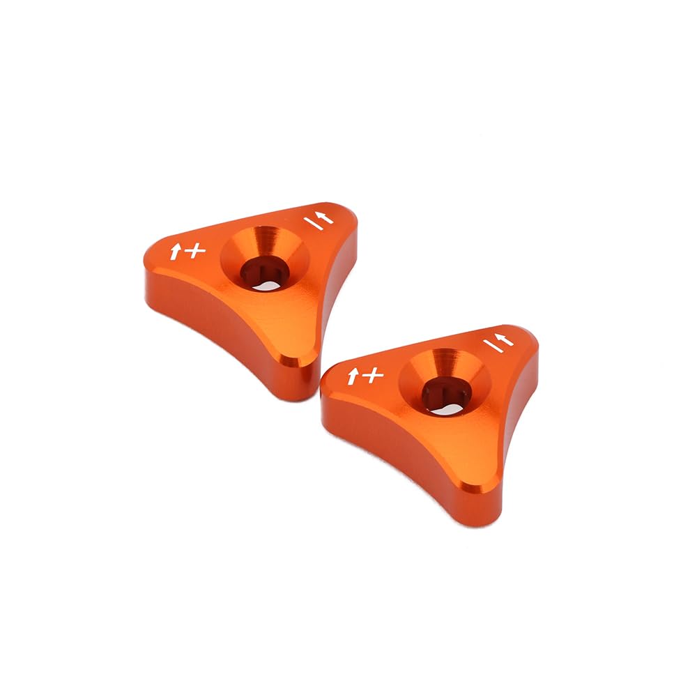 Motorrad-Gabelknauf-Einsteller für WP 48 mm Gabel SX SX-F EXC XC-W 125-530cc SUPERMOTO SMC ENDURO 690 2008 2009 2010 - Orange von AnXin