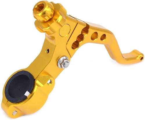 Motorrad Kupplungshebel Kurz Stunt Kupplungshebel Universal Lenker 22mm 7/20.3 cm für RMZ450 RMZ250 DRZ400 RMZ RM DRZ 125 250 300 450 400 Dirt Pit Bike Gold von AnXin