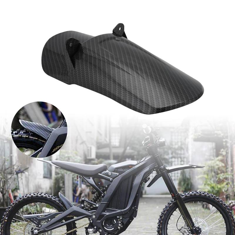 Sur Ron Hinterradschutzblech, Dirt Bike Heckfender Motorrad-Schutzblech für Elektrofahrräder, Surron/Light Bee/Sur Ron S/Sur Ron X/X160/X260 – Kohlefaser von AnXin