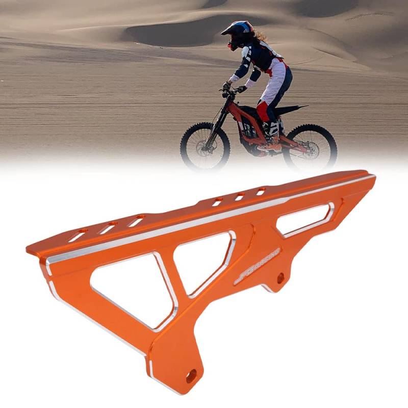 Sur Ron Kettenschutz,CNC Motorrad Kettenschutz Schutz Ritzelabdeckung für Elektro Dirt Bike Light Bee Sur Ron S/Light Bee Sur Ron X/X160/X260 Orange von AnXin