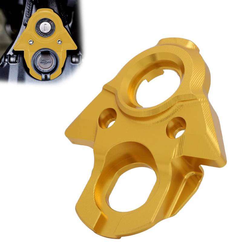 Sur Ron Ignition Cover,CNC Aluminium Motorrad Dekorative Zündschalter Schlüsselring Kreis Abdeckung für Sur Ron X/Sur Ron S/Sur Ron LBX/X260/X160 Gold von AnXin