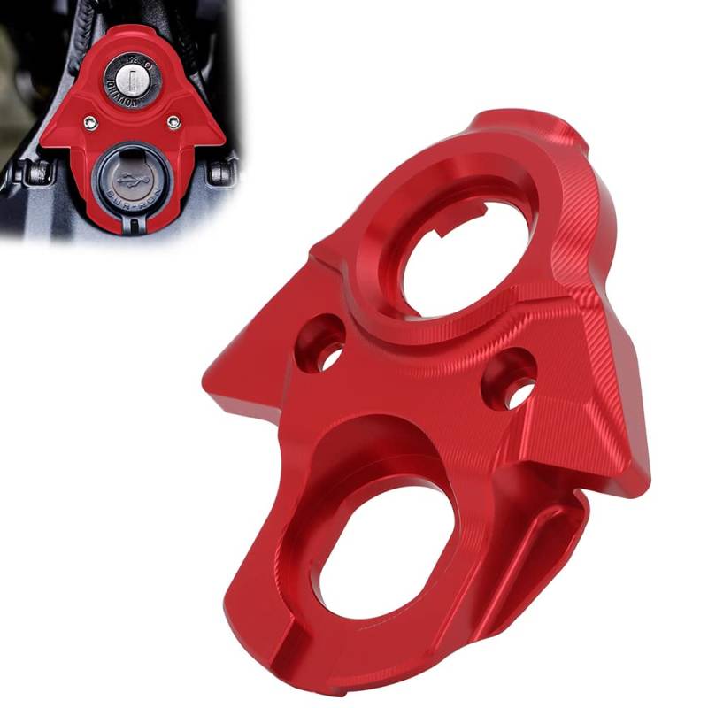 Sur Ron Ignition Cover,CNC Aluminium Motorrad Dekorative Zündschalter Schlüsselring Kreis Abdeckung für Sur Ron X/Sur Ron S/Sur Ron LBX/X260/X160 Rot von AnXin