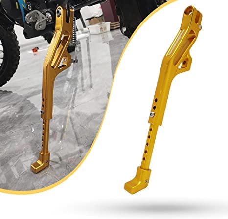 AnXin Sur Ron Motorrad Verstellbarer Kickstand Fuß Seite CNC Dirt Bike Kickstand für Elektro Dirt Bike Light Bee/Surron/Sur Ron X/Sur Ron S/X160/X260 Gold von AnXin