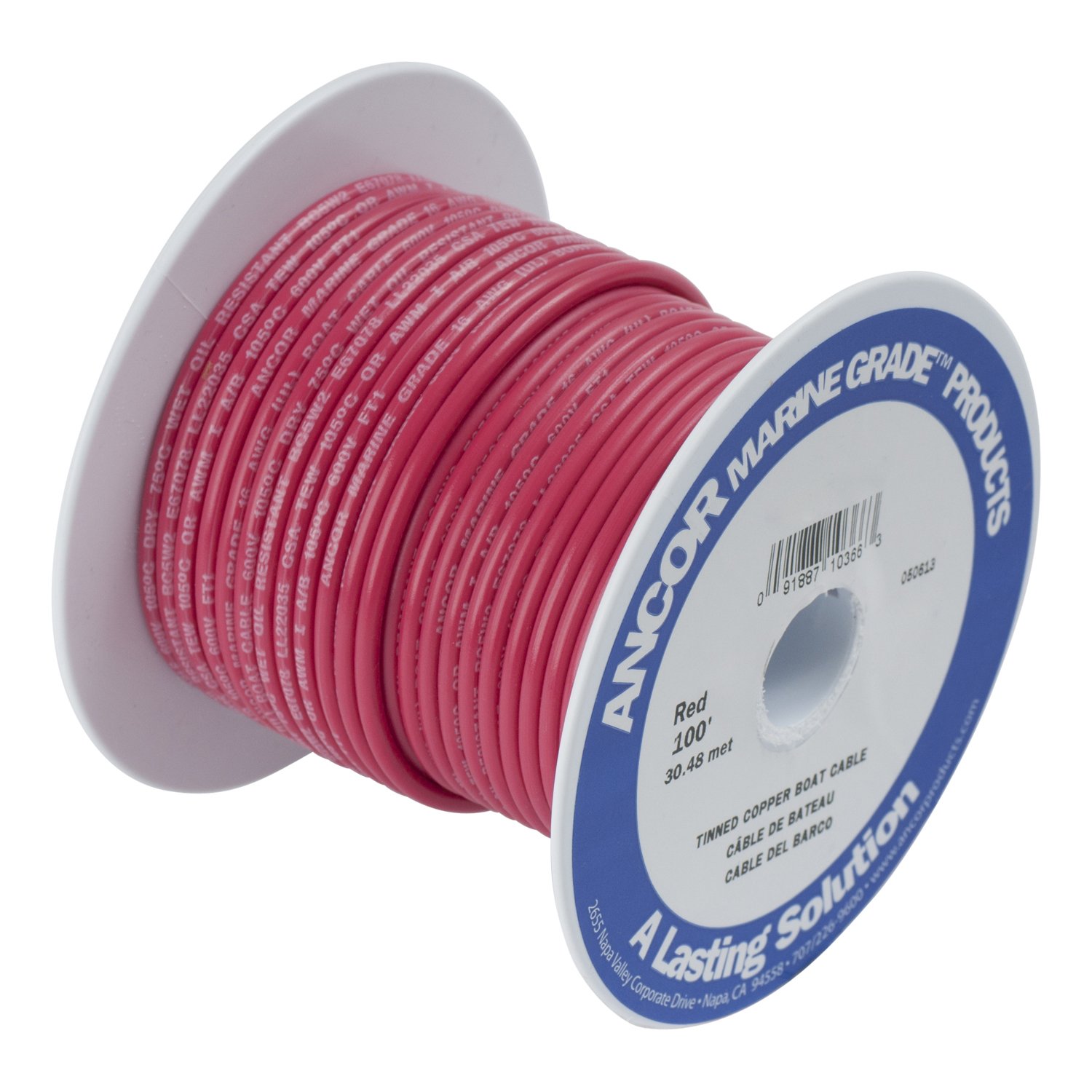 ANCOR Cable Marino 12 AWG (3mm²) Rojo - 30 m von Ancor