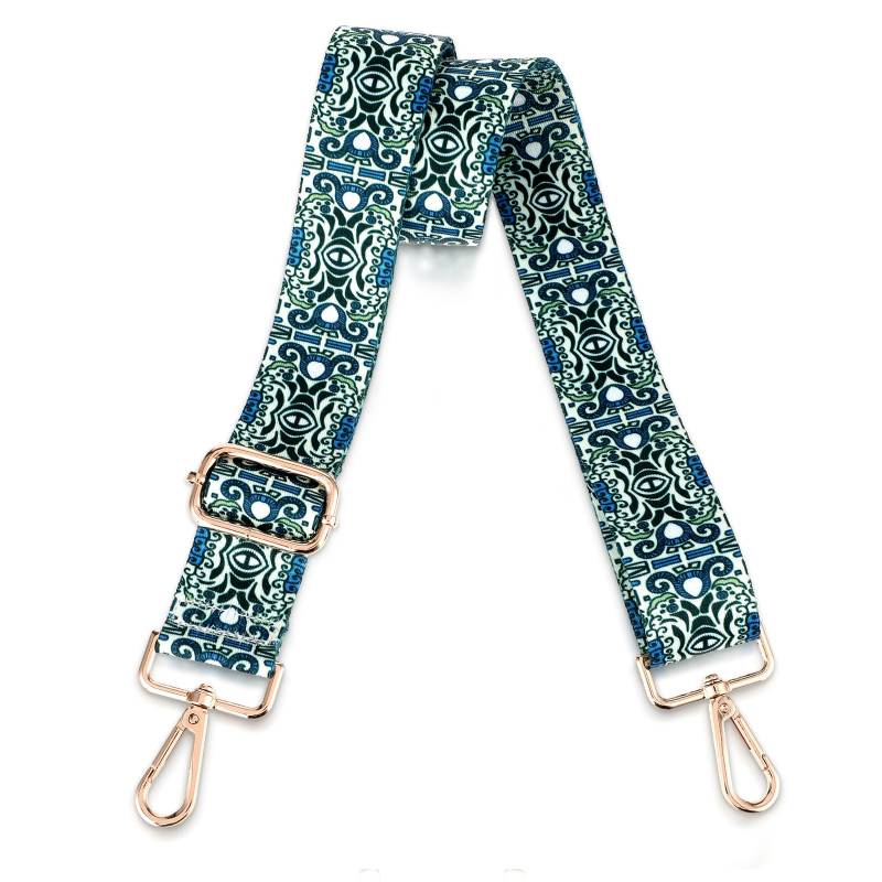 Andibro Damen-Handtaschengurt, Boho-Stil Verstellbarer Schultergurt 80–140 cm, 3,8 cm breiter Schultergurt mit Karabiner-Gurt für Damen-Handtaschen-DIY-Zubehör von Andibro