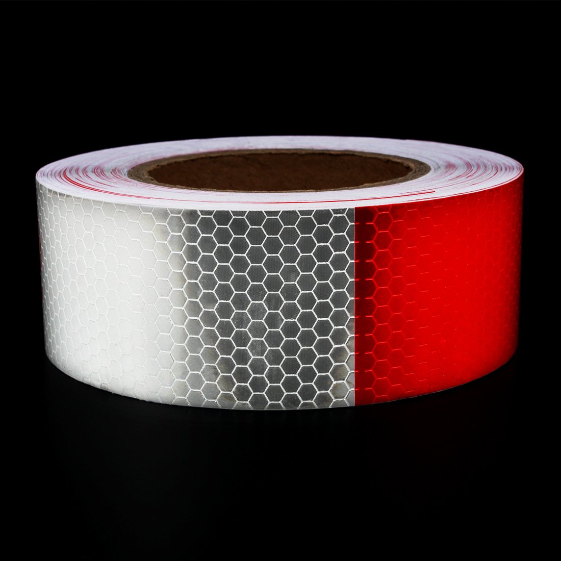 Andux Zone Klebeband Warnklebeband Reflektorband Sicherheit Markierung Band FGJ-01 (rot und weiß) von Andux