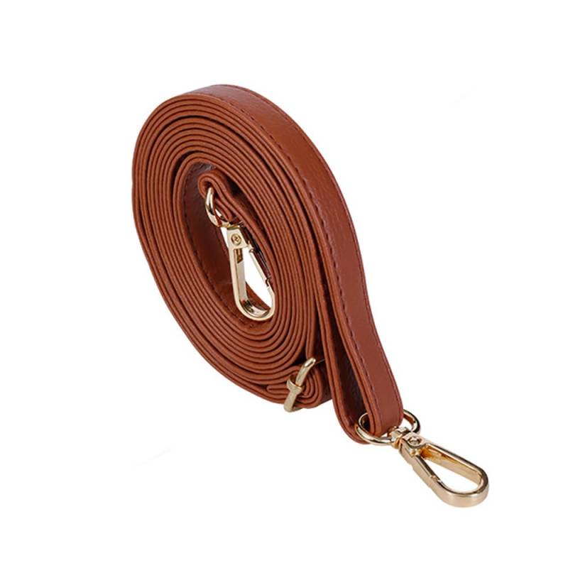 PU Verstellbarer Schultergurt, Leder Schultergurt Breit 1,45cm Taschengurt Lang 140 cm Taschengurte, Ersatztaschen Gurt Schulterriemen Zubehör für Crossbody Bag, Umhängetasche,Orange von Anevous