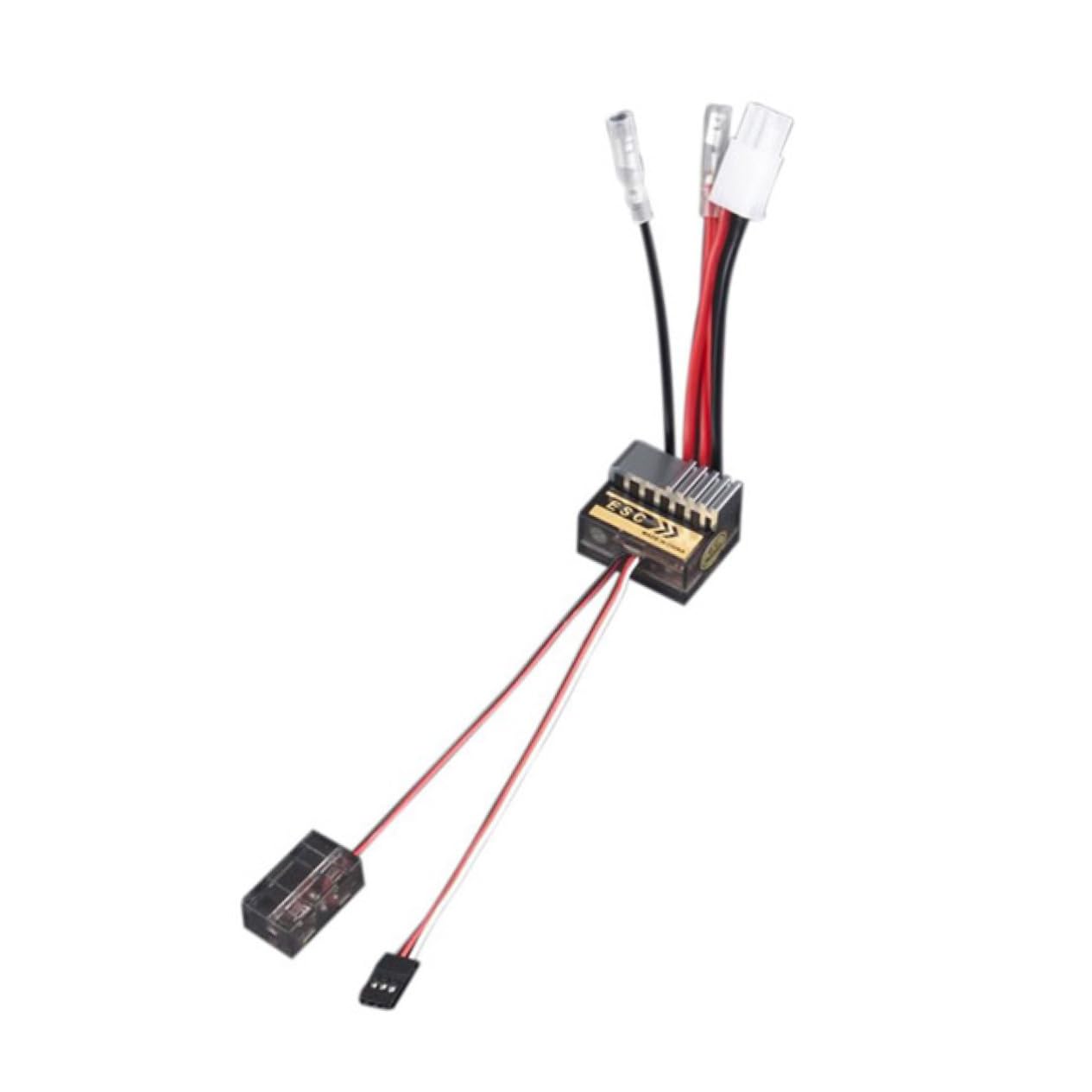 Angoily 320A Brushed ESC Controller Mit Rückwärtsfunktion Für RC Autos Trucks Und Boote Leistungsstarker Regler Für Präzise Steuerung Und Hohe Effizienz von Angoily