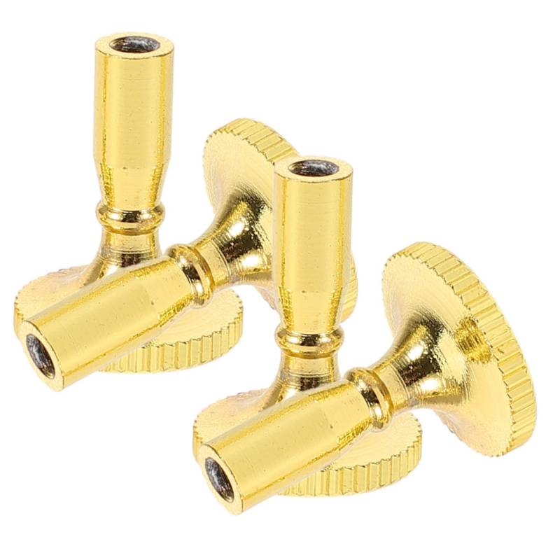 Angoily 4 Stück Lampenkopf-knopfschalter Steckdosenknopf Twist Led-dimmer Verdrahtung Ring Lichtschalterabdeckung Dimmschalter Auslauf Lampendrehknopf Leichte Knöpfe Kupfer Golden von Angoily