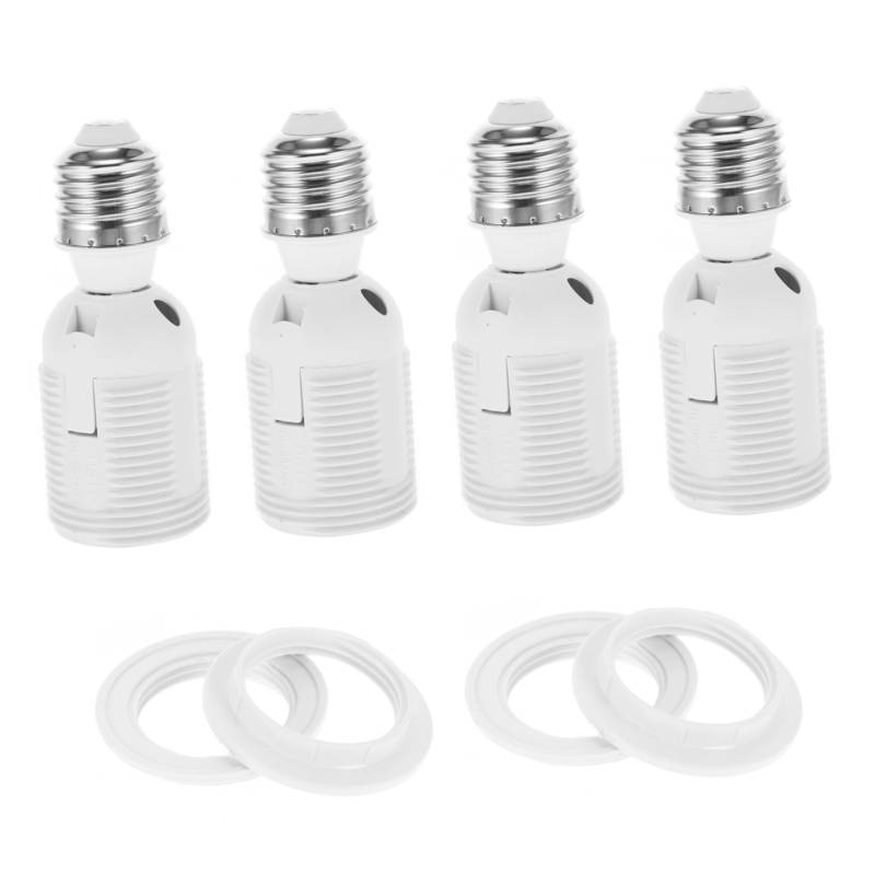 Angoily 4er Set E27 Lampenfassung Adapter Lampen Sockel Extender Lampenhalter Konverter Ideal Für DIY Projekte Und Lampenumbauten von Angoily