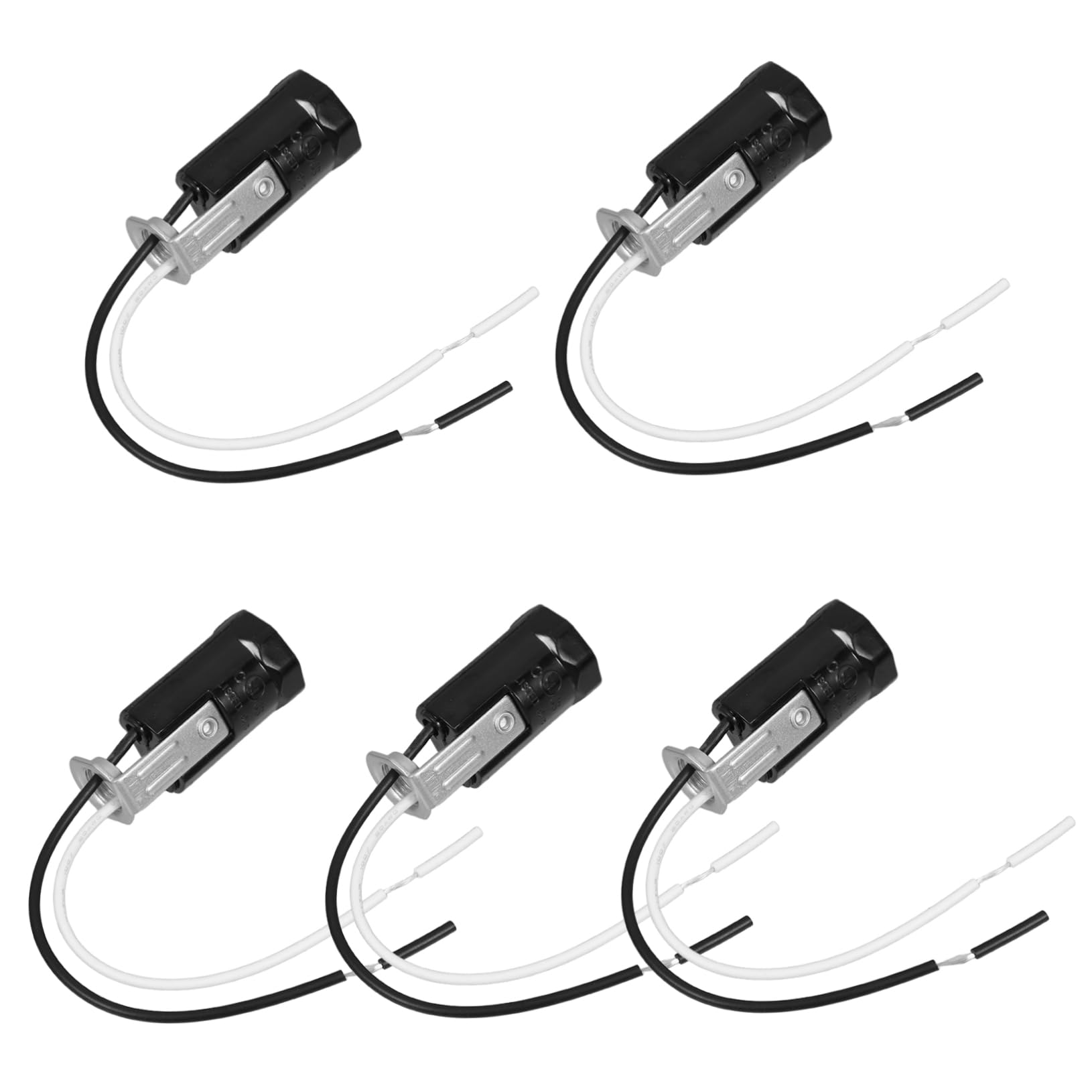 Angoily 5St Lampenfassung aus Bakelit zum Einstecken e12 auf e14 adapter Lampenfassungen aus Keramik Fassung für Lampenfassung E12-Schraubsockeladapter Pendelleuchte Kupferleitfolie Black von Angoily