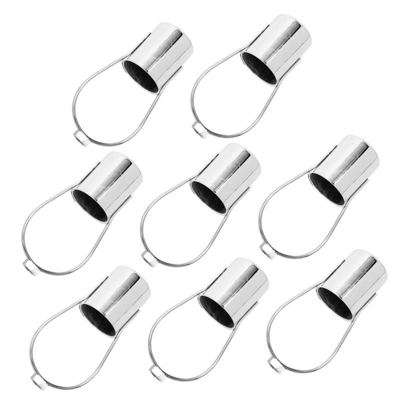 Angoily 8St leichte Tasse Lampensockel Tassen Glühbirnen-Steckdosenadapter Lampenfassung ceiling light deckenlamp Wand-Decken-Lichtbecher DIY Lampenhalter Tasse Schmiedeeisen Silver von Angoily