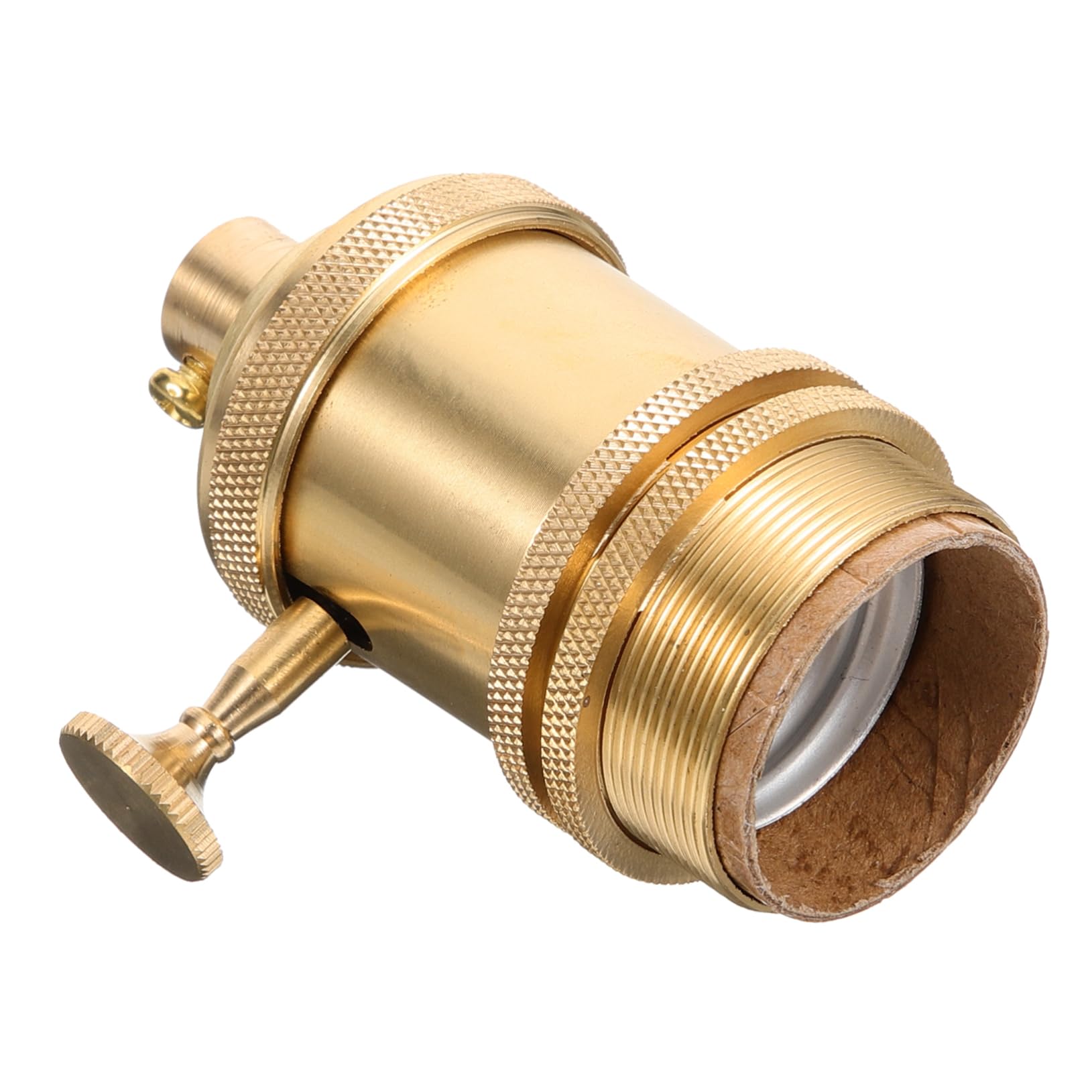 Angoily Retro-lampenfassung Lampendimmer-steckdose Buchse Hängende Lampenfassung Austausch Der Tischlampenfassung Intelligentes Licht Pole Lattenlampenhalter Anhänger Ring Kupfer Golden von Angoily