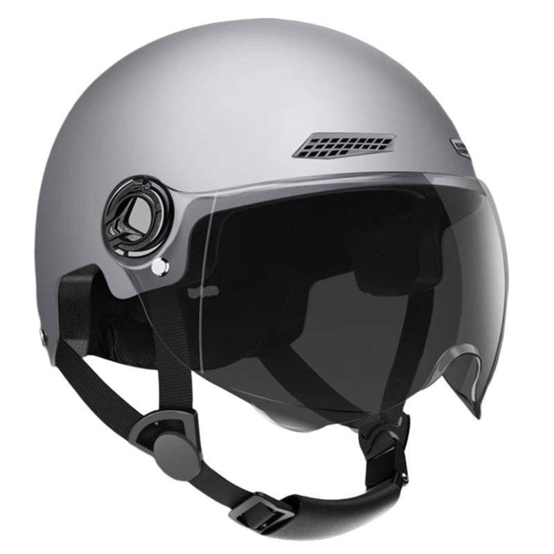 Open Face Half Face Motorrad Motorradhelm Motorradhelme mit Sonnenblende Mopedhelme mit Visier Motorradhelme für Damen Herren von Anloximt