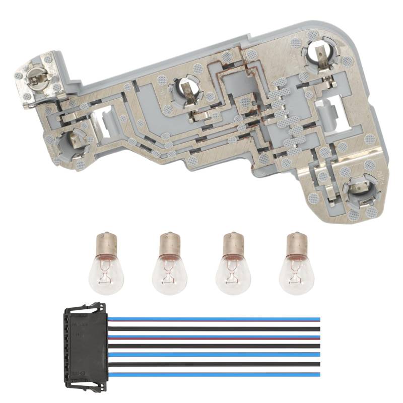 Anlseiod rechts Lampenträger mit Kabel Kompatibel mit Mercedes-Benz C-Klasse T-Model S204 07-14 Heckleuchte Lampenträger Rücklichthalter Rücklicht Kabelbaum A2115450328 A2048202000 von Anlseiod