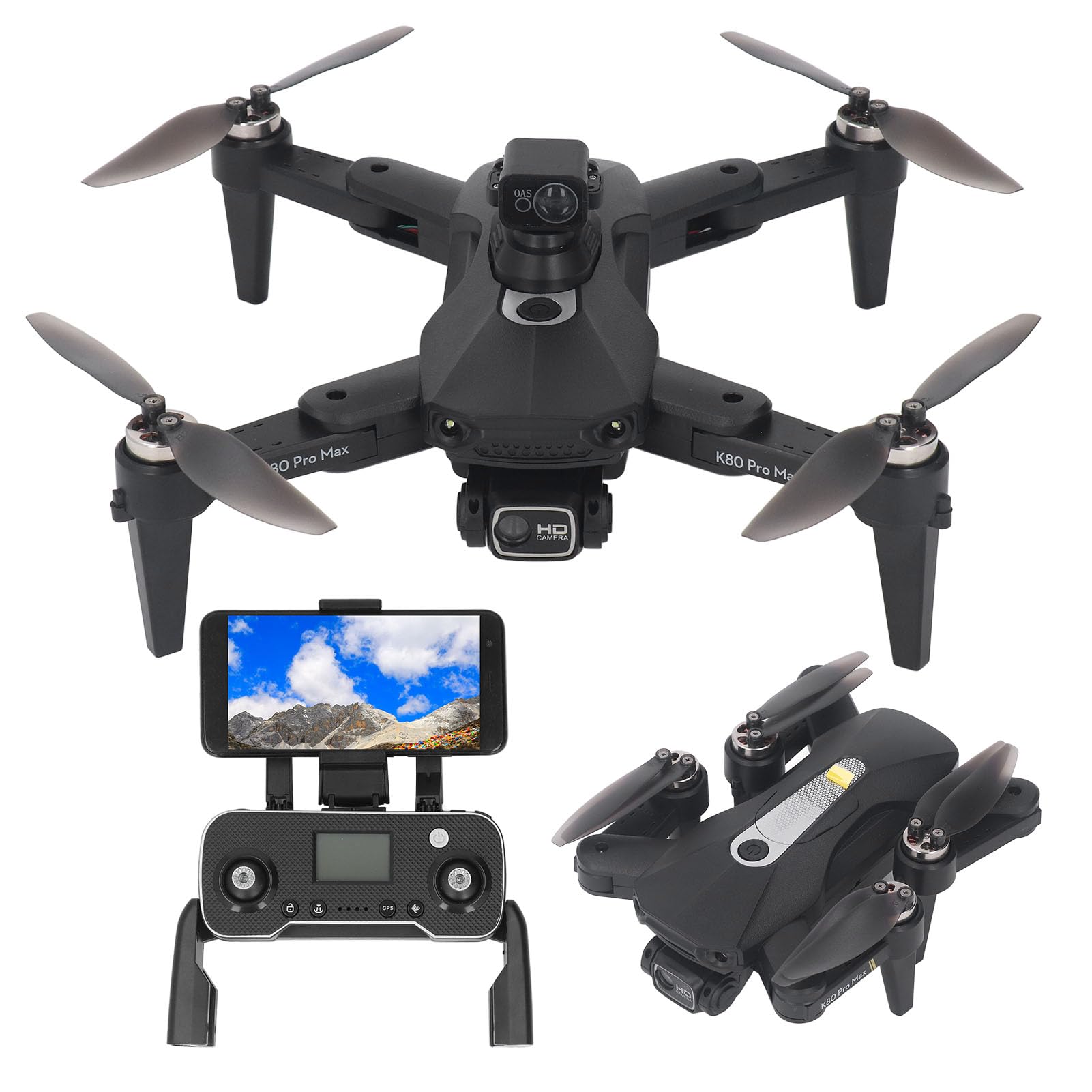 Drohne mit Kamera, Faltbare HD FPV Drohnen mit 8K Dual Kamera für Kinder und Erwachsene, RC Quadcopter, WiFi FPV Live Video Unterstützung, 800 M WiFi HD Übertragung, von Annadue