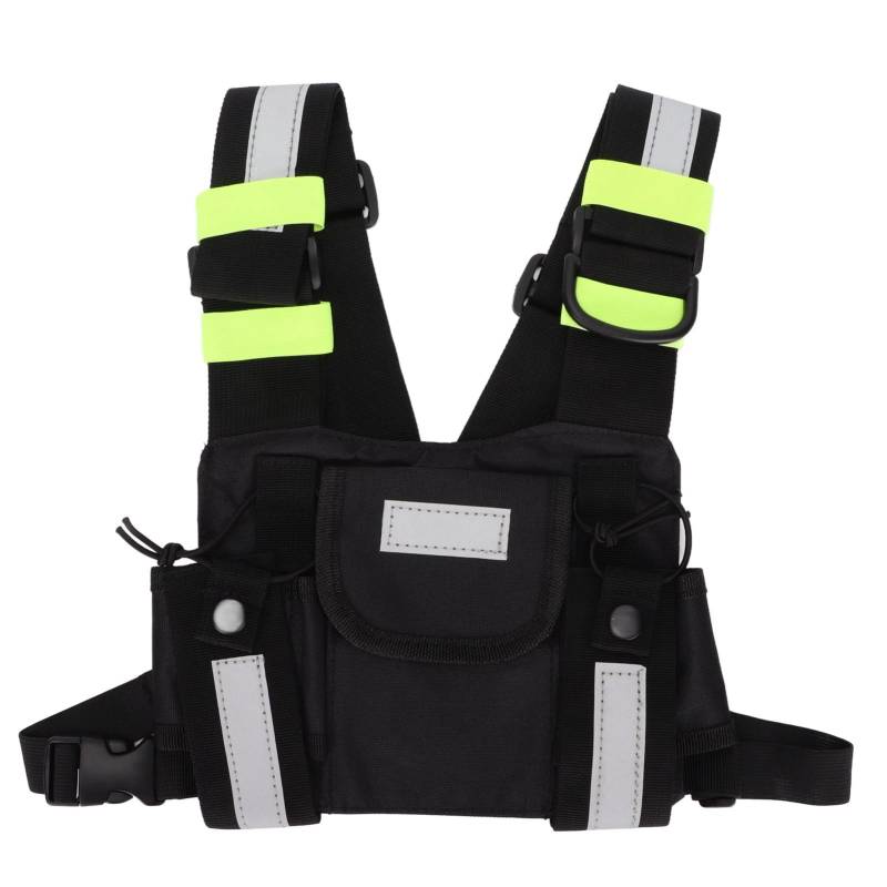 Radios Pocket Radio Brustgurt Brust Front Pack Tasche Holster Weste Tragetasche, Geeignet für Jianwu, , Tyt, Walkie-Talkie Weste Brusttasche. von Annadue