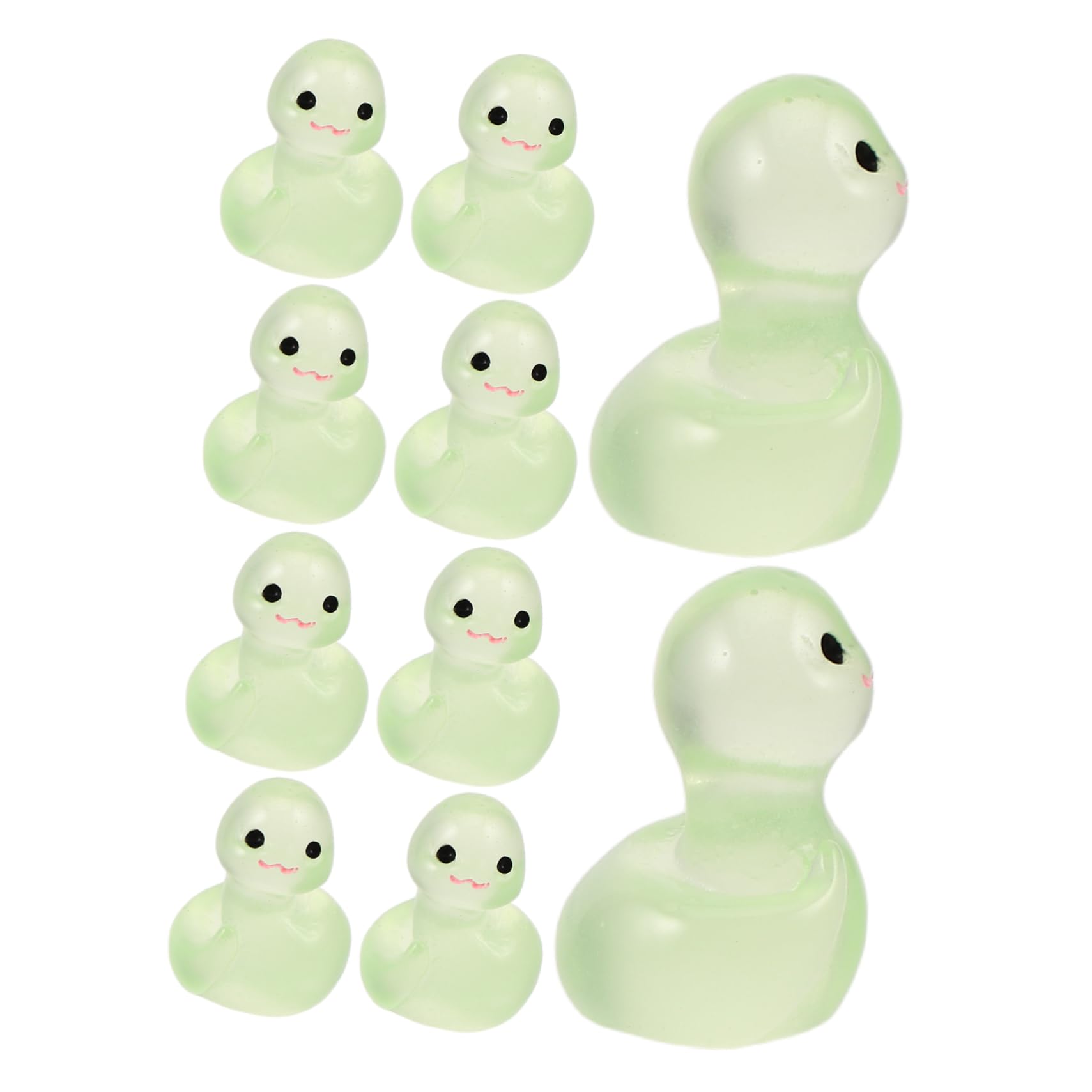 Anneome 10Pcs Autoschmuck autozubehör auto zübehör schlangen deko süße Schlangenstatue Schlangenfigur Auto Dash Dekorationen chinesische Schlangenstatue Harz Light Green von Anneome