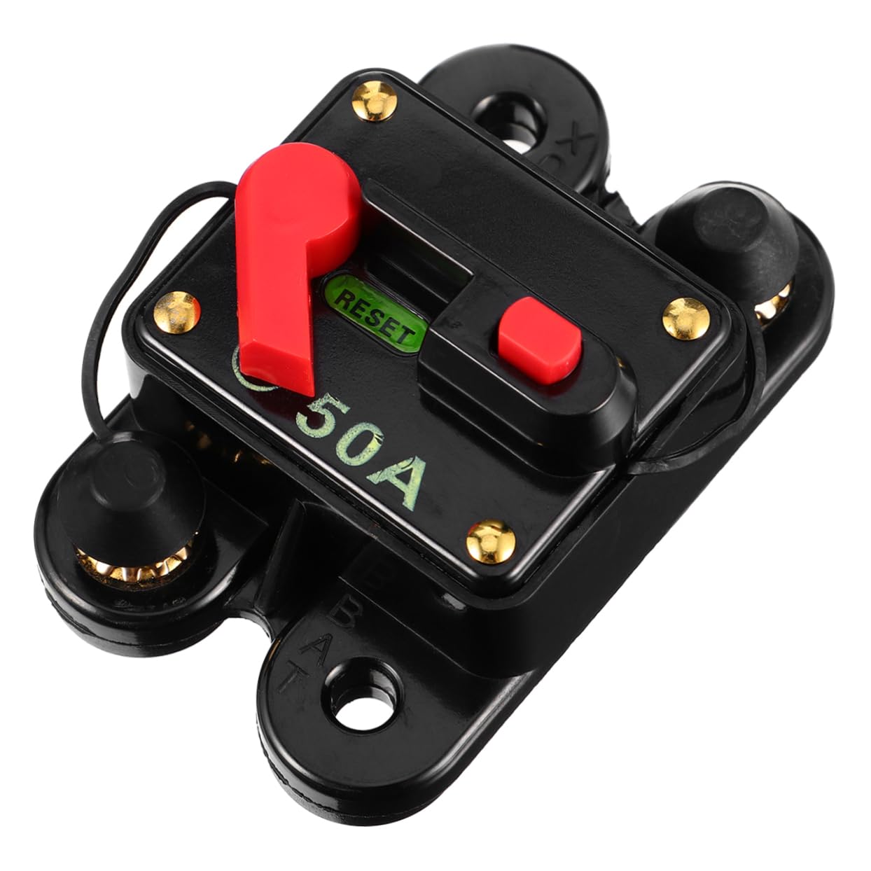 Anneome 1Stk Schalter für Sicherungs halter Mini-Sicherungen auto sicherung Die autosicherungen fuse holder automatischer Leistungsschalter Auto-Leistungsschalter Legierung Black von Anneome