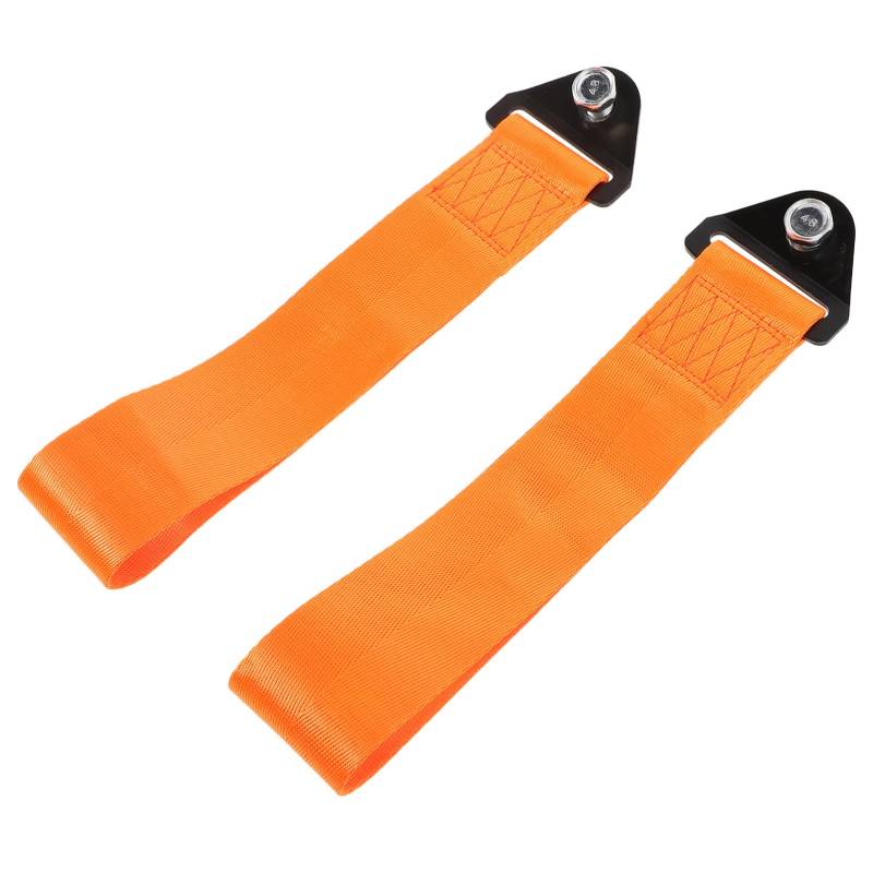 Anneome 2St Abschleppseil Auto zübehör autozubehör Telefonladegerät Wagen Revers Brosche Rohrschelle Fahrrad Stützstange abdecken Renngurte Racing Abschleppgurt Auto Zugseil Nylon Orange von Anneome