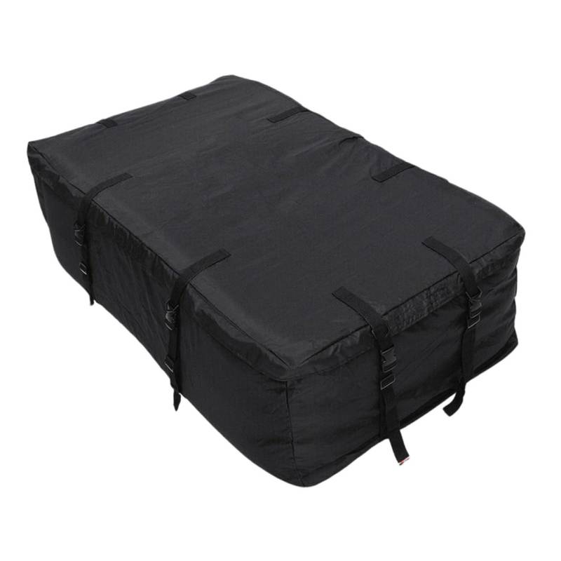 Anneome Faltbare Auto Dachbox 420D Oxford Stoff 145 * 80 * 45cm wasserdichte Dachgepäckträger Tasche Mit 4 Befestigungsriemen Für Sicheres Reisen Und Gepäcktransport von Anneome