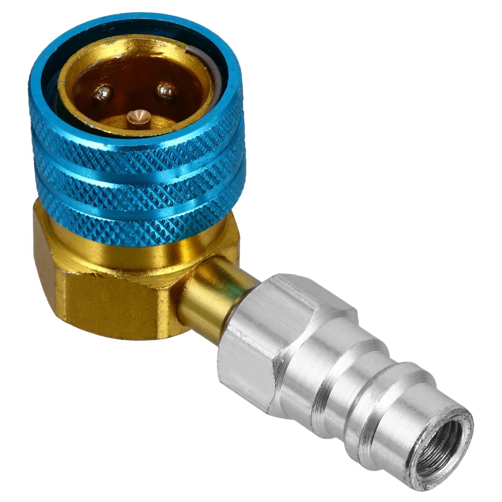 Anneome R1234YF Auf R134A Low Side Schnellkupplungs Schlauchadapter Verbindungsstück Adapter Für Klimaanlagen Und Fahrradventile Ideales Zubehör Für Den Einfachen Von von Anneome