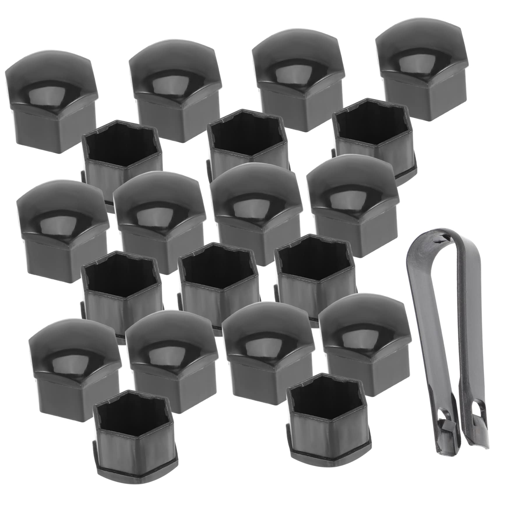 Anneome Radmuttern Abdeckungen Für Auto Staubschutzkappen Für Radschrauben Schwarze 17mm Lug Nut Cover Mit 1 Clip Optimaler Schutz Für Felgen Und Naben von Anneome