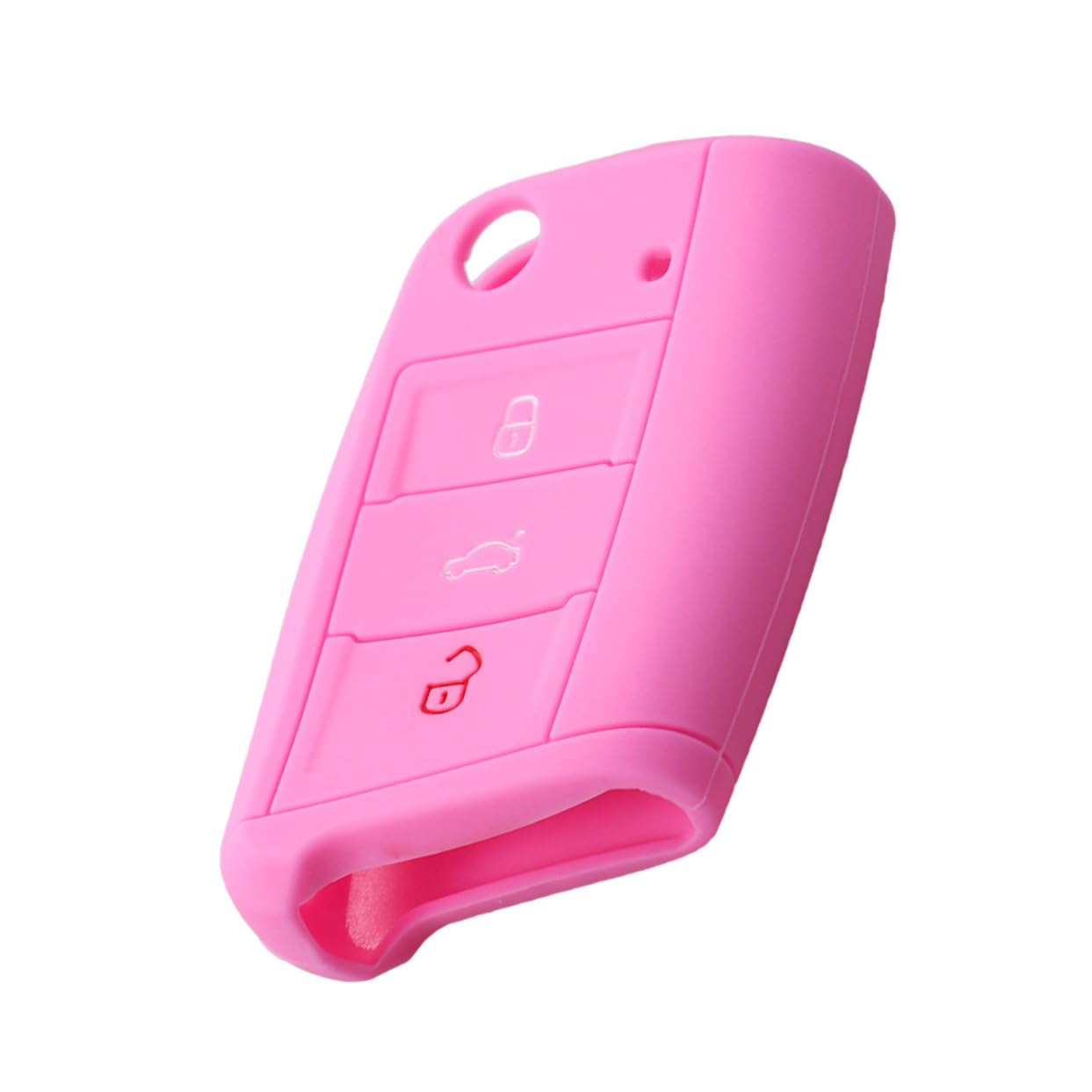 Anneome Silicone Schlüsselgehäuse Für Golf 7 Pink Schlüsselcover Für Autos Passgenau Robust Schützend Stilvolles Design Idealer Schutz Für Ihren Autoschlüssel von Anneome