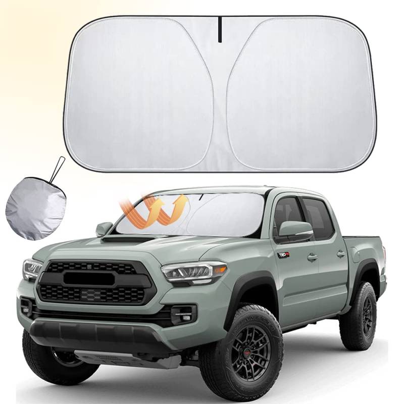 Anyingkai Sonnenschutz Auto Frontscheibe Innen,Auto Sonnenschutz Frontscheibe 145x 80cm,Sonnenschutz für Frontscheibe Innen,Windschutzscheibe Sonnenschutz Faltbar für die meisten Fahrzeuge SUV von Anyingkai