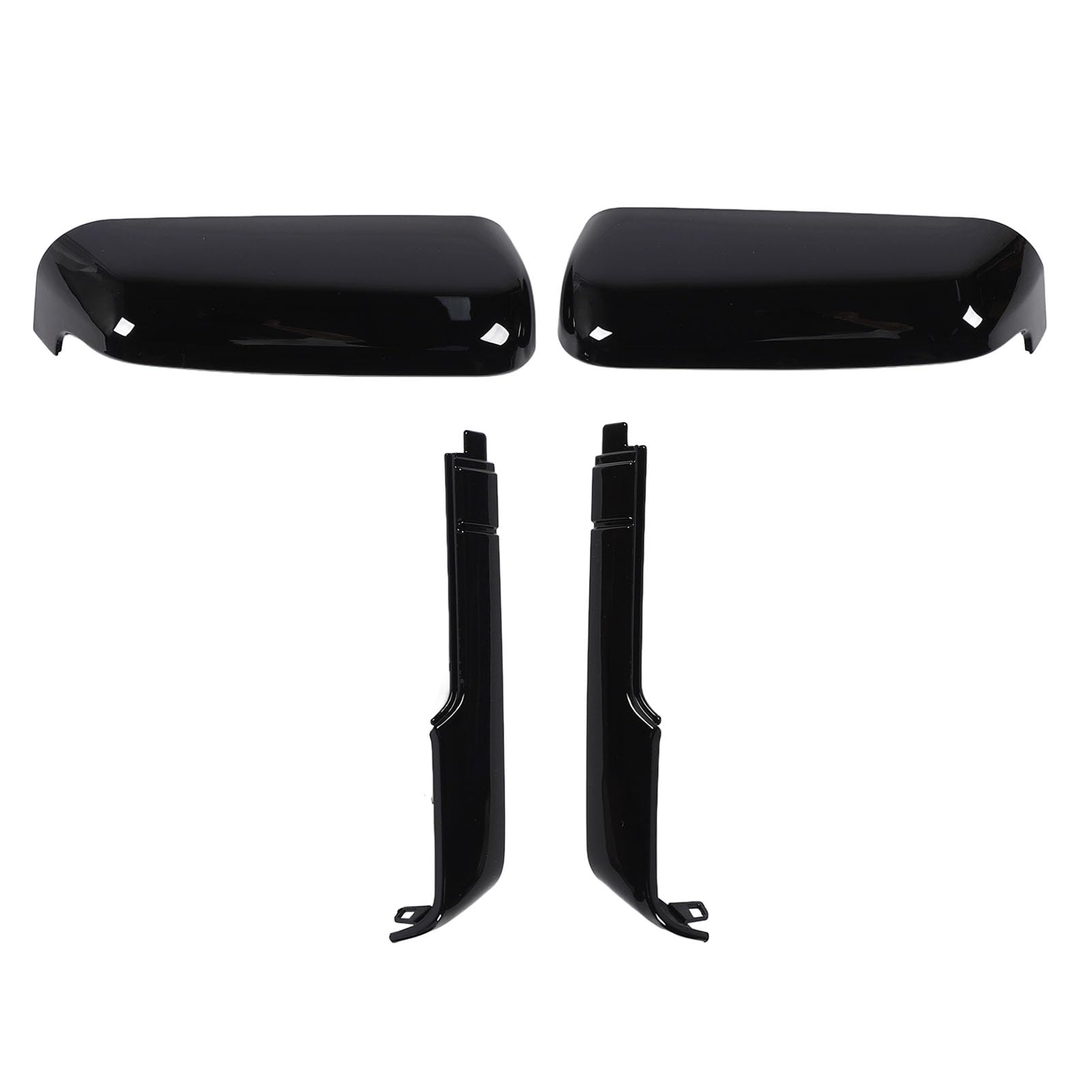 Gloss Black Scratch Resistant Tow Mirror Caps, 1 Paar Clip Am Türspiegel Upper Housing für 2500HD 3500HD 2020 Bis 2023, Einfach zu Installierende Rückspiegelabdeckungen von Aoaoy