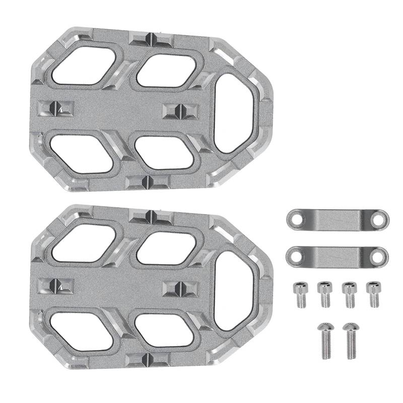 Paar Motorrad Fußrasten Aluminiumlegierung Fußrasten Fußrasten Trittbretter Breite Fußrasten Pedal Kompatibel mit NC750X/NC750S/CB500X von Aoutecen