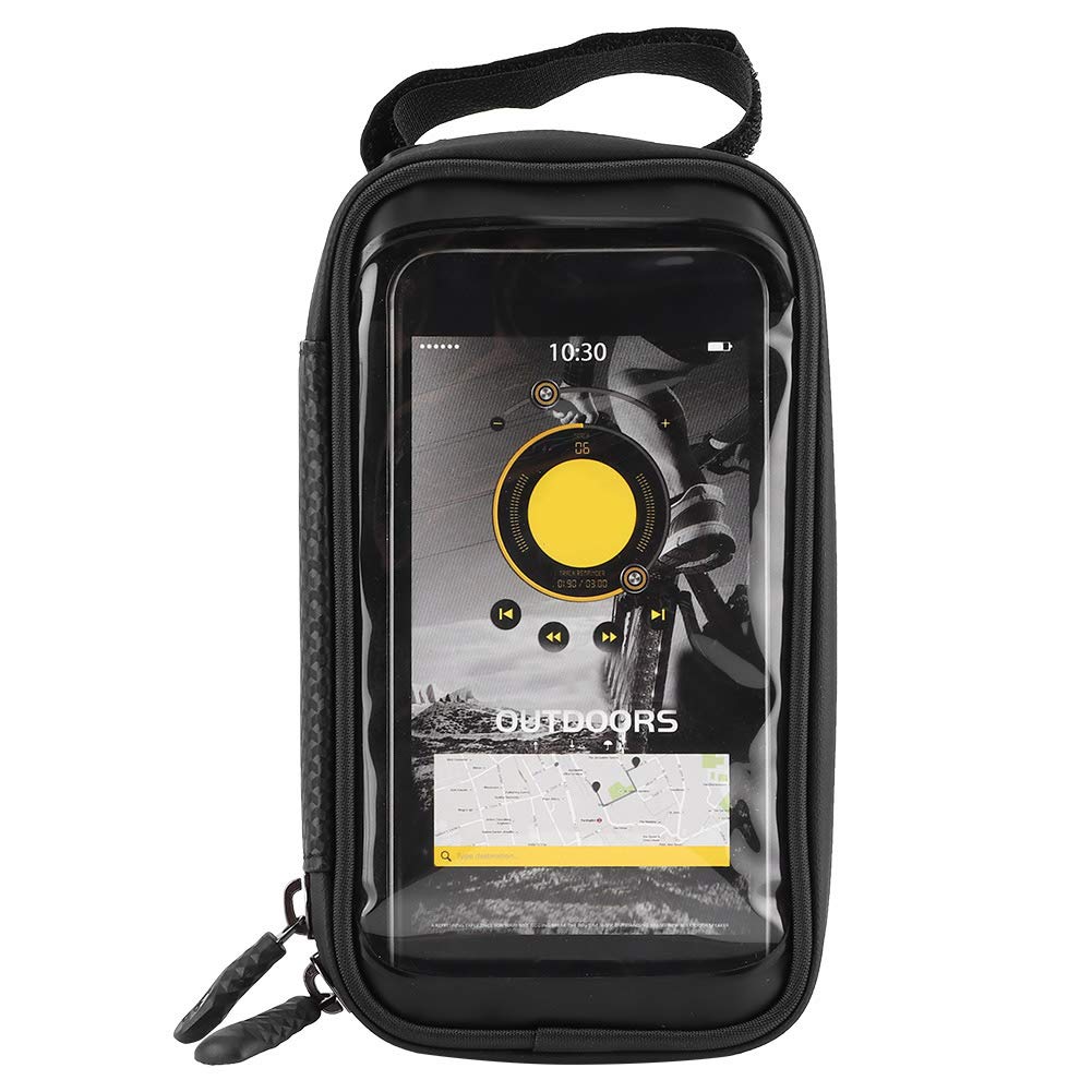 Aoveew Lenkertasche, vielseitige Fahrradrahmentasche mit wasserdichter Fahrradtaschenfunktion, erstklassiges Fahrradzubehör für Ihre Radabenteuer (Black) von Aoveew