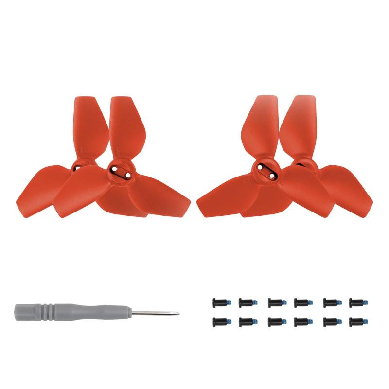 1/2 Paar Propeller Ersatz Für DJI NEO Propeller Taschenfliegende Kamera 2016S Farbige Propeller Leichtgewicht Drohnenflügel Zubehör (Red 2 Pair) von Aoyygg