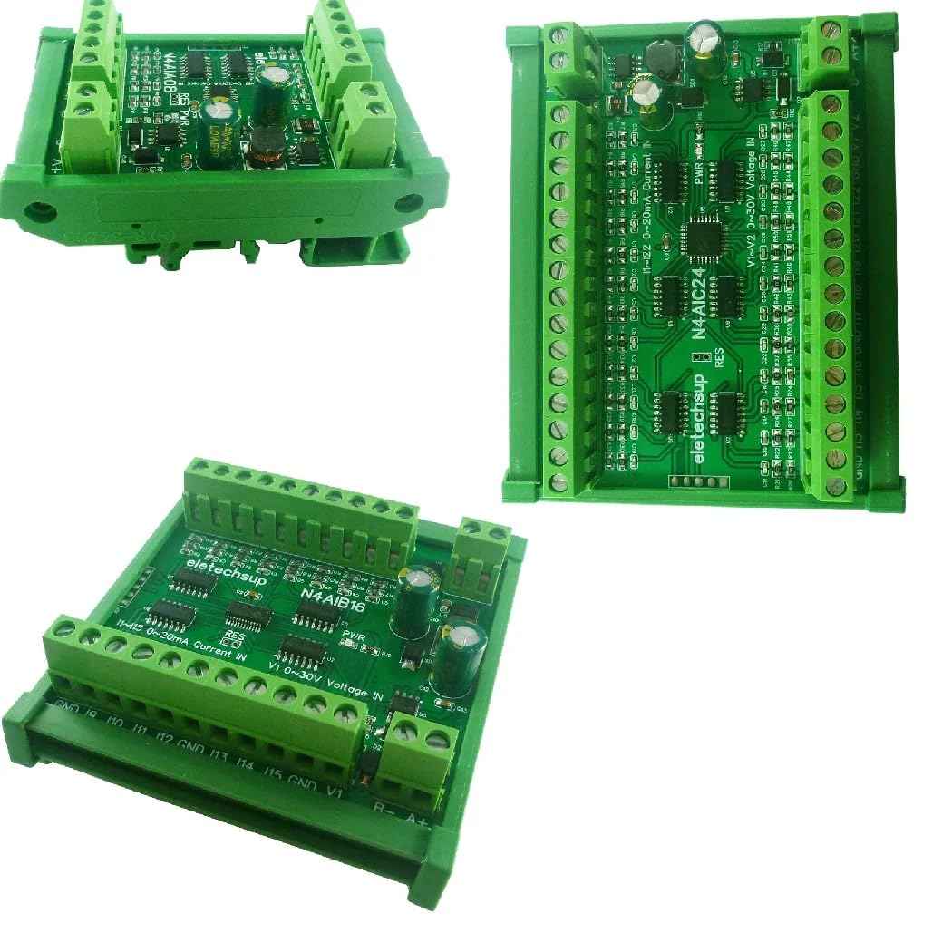 4-20MA an RS485 Analoger Stromeingang Kollektor Modul,DC 7-25V 8 Kanal 4-20MA an RS485 Analoger Stromeingangskollektor MODBUS RTU-Karte Für PT100 K Thermoelement-Drucksensor (16CH With Box) von Aoyygg