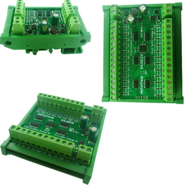 4-20MA an RS485 Analoger Stromeingang Kollektor Modul,DC 7-25V 8 Kanal 4-20MA an RS485 Analoger Stromeingangskollektor MODBUS RTU-Karte Für PT100 K Thermoelement-Drucksensor (8CH Only Board) von Aoyygg