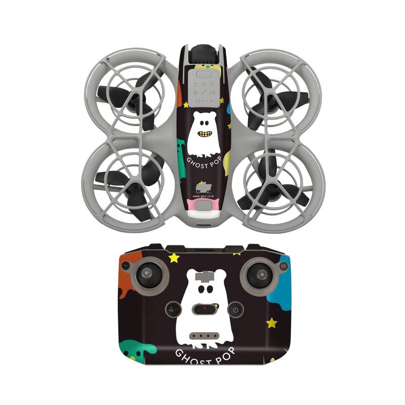 Dekorative Aufkleber Kit für DJI Neo Drohnenkörper+Fernbedienung,Wasserdicht Skin Aufkleber Abziehbild Für DJI NEO Aufkleber PVC Fernsteuerung Bunt Anti-Kratzer Schutzfolie Zubehör (2) von Aoyygg