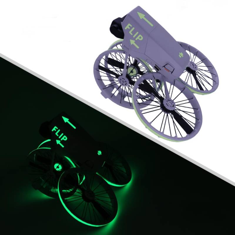 Flip Drone Skin Aufkleber Aufkleber, für DJI Flip Drohne Wasserdichte Aufkleber Dekoration Aufkleber Haut Anti-Kratzer Schutzfolie Nacht Sicherheit Cool Flug Zubehör (light green) von Aoyygg