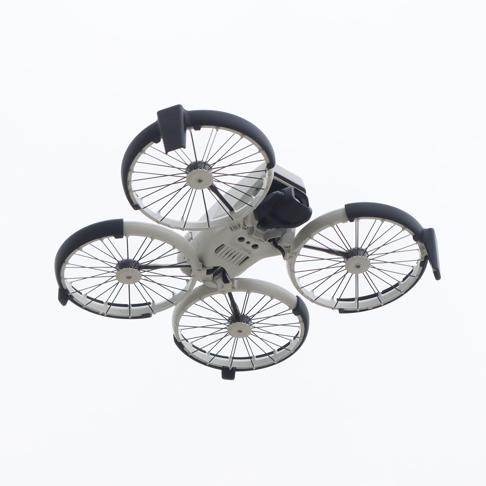 Für DJI FLIP Propellerschutzbügel Stoßfänger Ring mit Erhöhtem Standfuß All-in-One Fall- und Kratzschutzabdeckung, 1 Satz von Stoßstangen-Ringe (Black) von Aoyygg