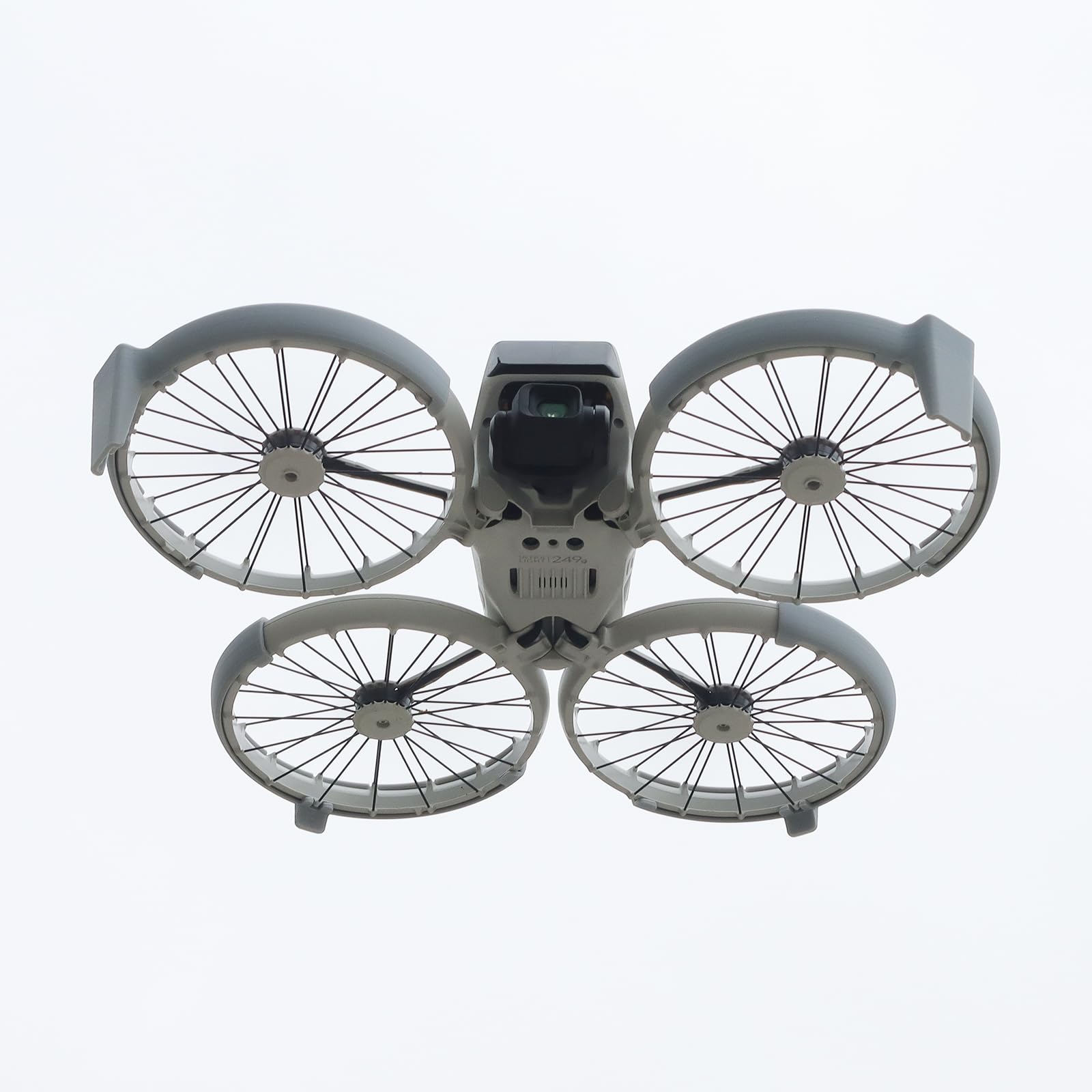 Für DJI FLIP Propellerschutzbügel Stoßfänger Ring mit Erhöhtem Standfuß All-in-One Fall- und Kratzschutzabdeckung, 1 Satz von Stoßstangen-Ringe (Gray) von Aoyygg