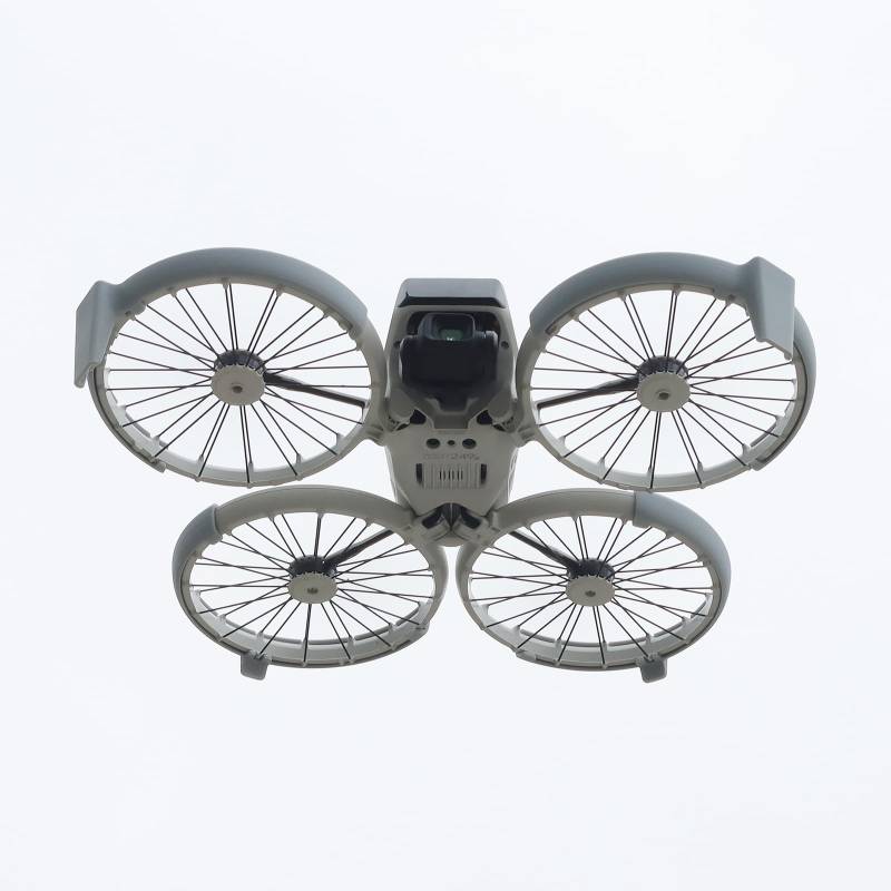 Für DJI FLIP Propellerschutzbügel Stoßfänger Ring mit Erhöhtem Standfuß All-in-One Fall- und Kratzschutzabdeckung, 1 Satz von Stoßstangen-Ringe (Gray) von Aoyygg