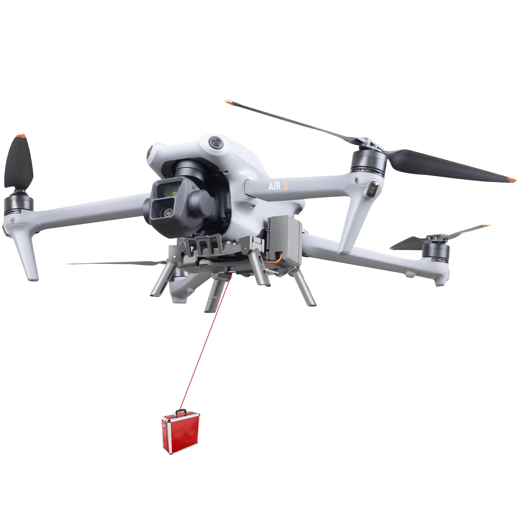 Geeignet für DJI AIR 3S/Air 3 Werfer mit Auslösefunktion,200 Wurfaufgaben Werfer für DJI AIR 3S/3 Abwurfgerät Fischköder Werbeplatzierung Hochzeitsring Geschenke Werfer Drohne Air Abwurfzubehör von Aoyygg