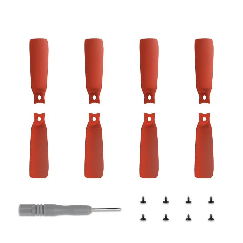 Propeller für DJI FLIP, Leichte Propeller, Farbige Blattpaddel, Propellerflügel, Drohnenzubehör, 8 Stück/Set, FLIP-Propeller 4022F, Farbiges Blattzubehör (Red) von Aoyygg