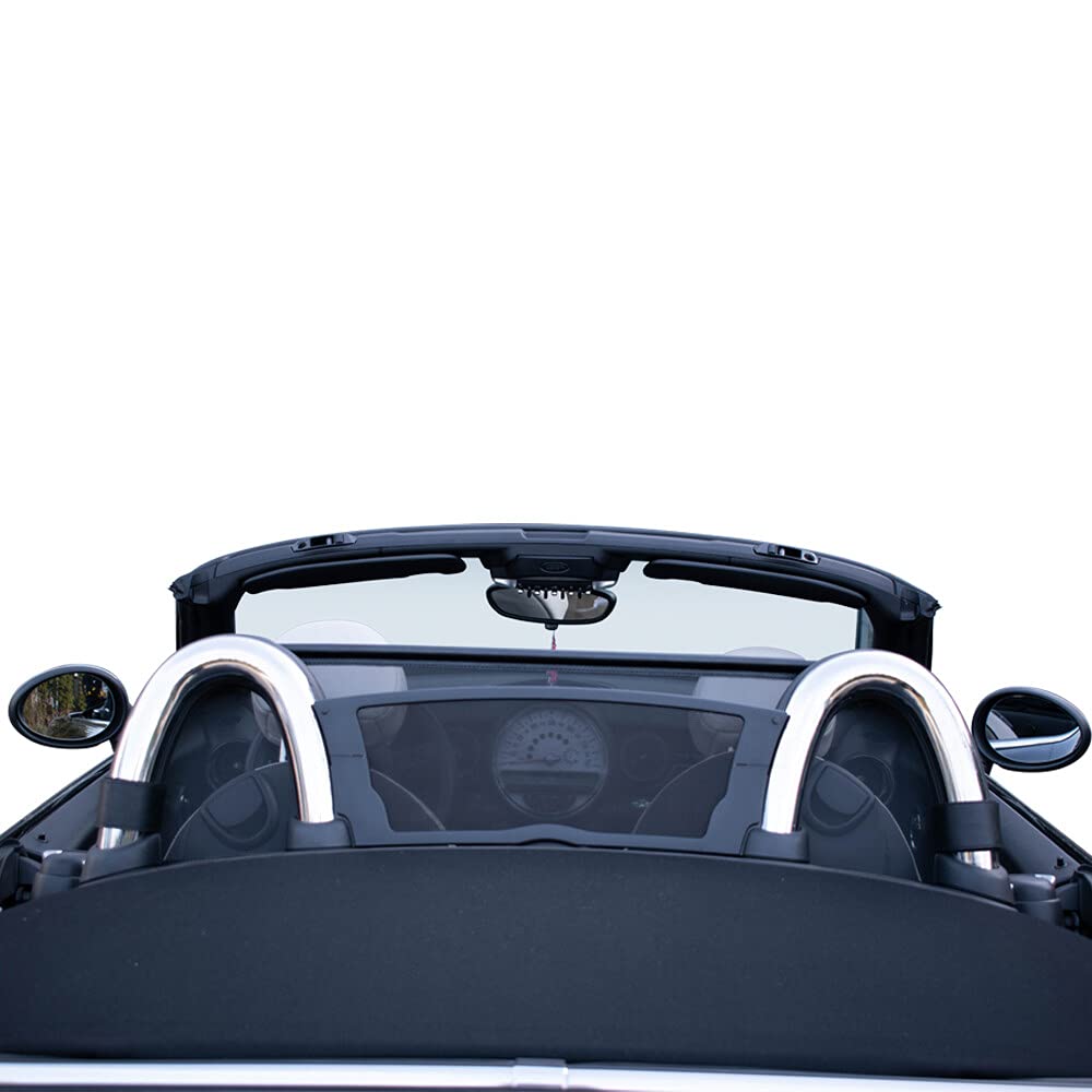 Aperta Windschott passend für Mini Roadster 100% Passgenau OEM Qualität Schwarz Windstop Windabweiser von Aperta