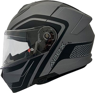 Apex MI100 Porto, Klapphelm - Grau/Schwarz - L von Apex