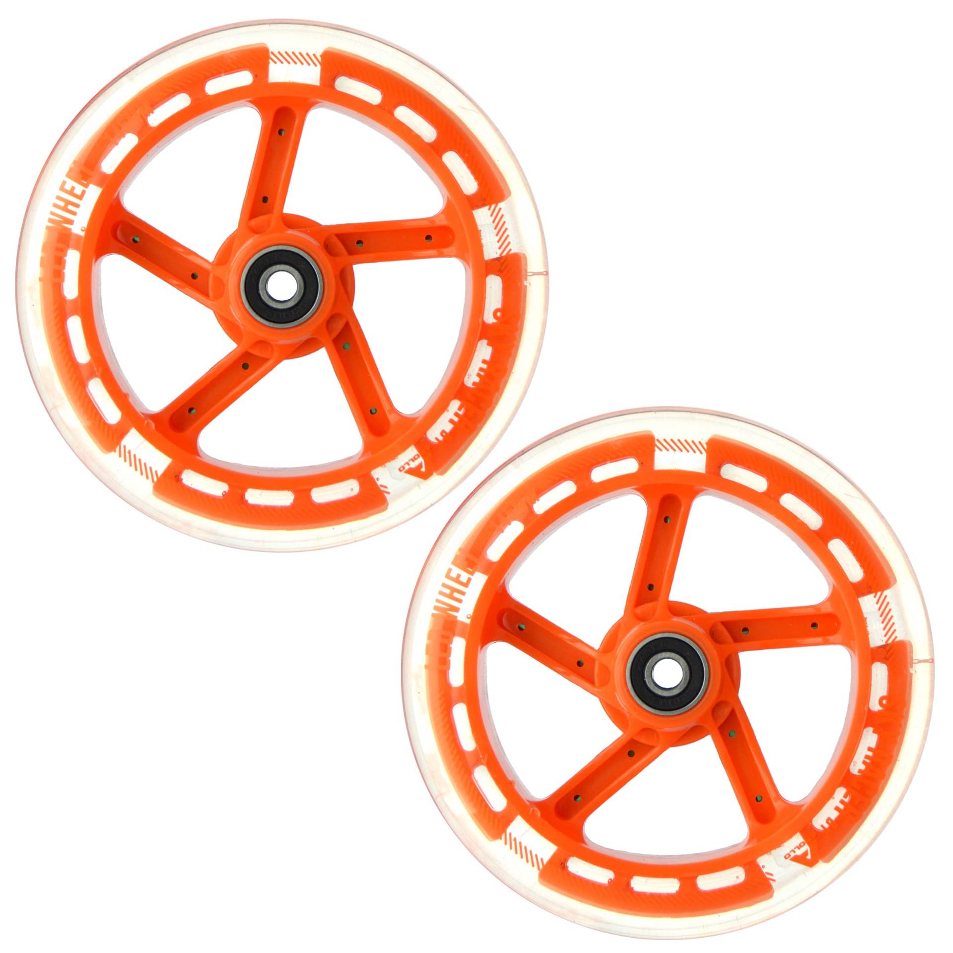 Apollo City Scooter 145mm Ersatzräderset Pro Wheels - ABEC 7 Kugellager, Roller Rad Ersatz-Räder passend für Apollo City-Scooter von Apollo