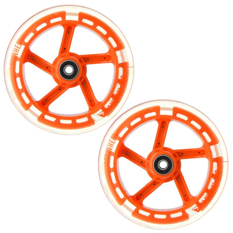 Apollo City Scooter Ersatzräderset Pro Wheels - ABEC 7 Kugellager, Roller Rad Ersatz-Räder passend für Apollo City-Scooter von Apollo