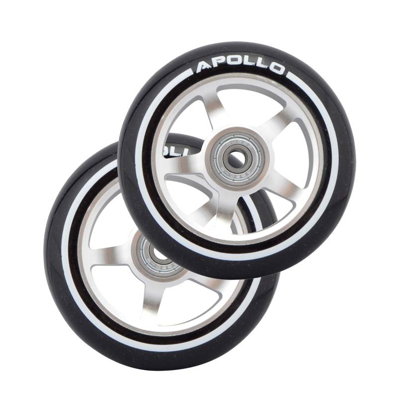 Apollo Stunt Scooter Ersatzräderset Pro Wheels - ABEC9 Kugellager, Roller Rad Ersatz-Räder passend Stunt-Scooter von Apollo