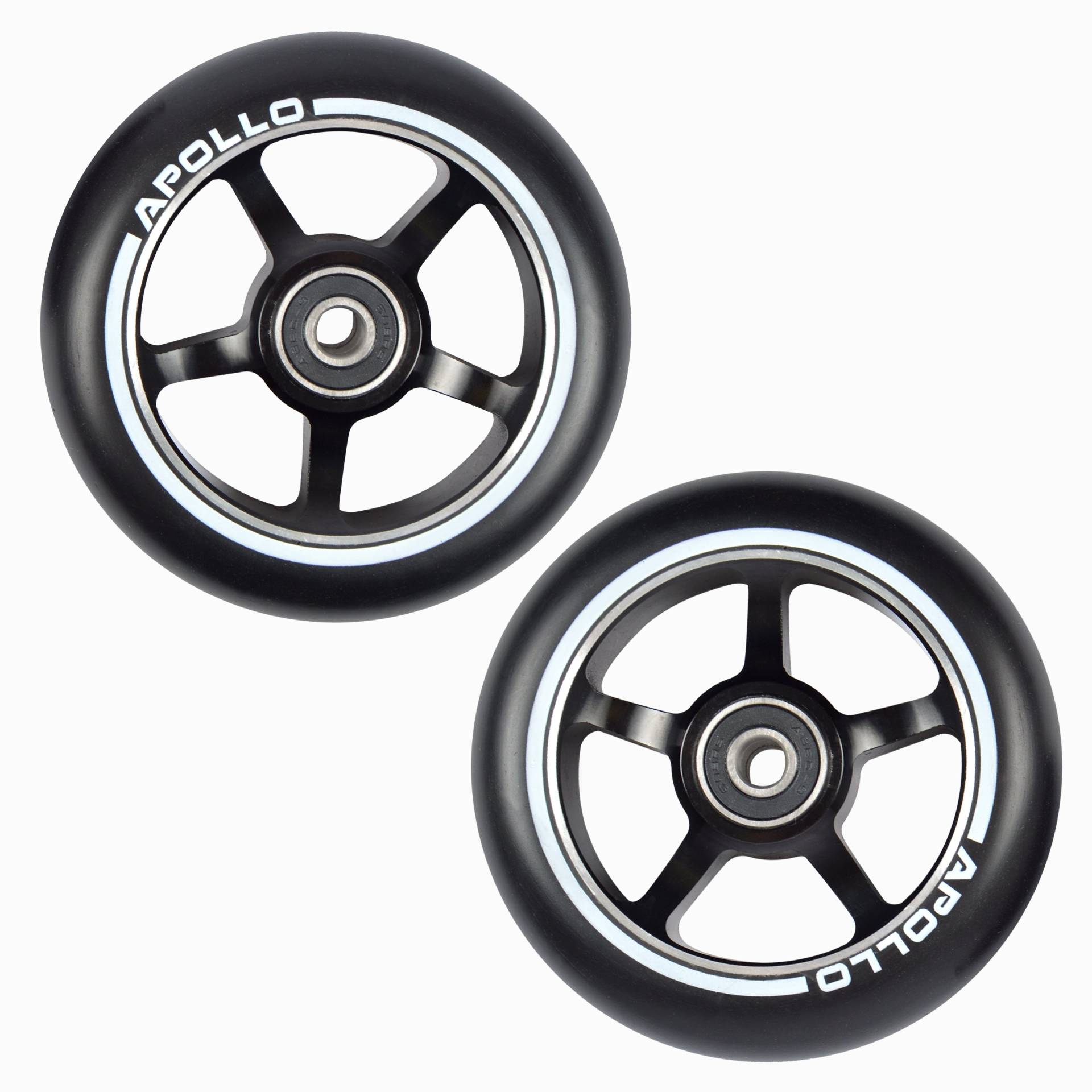 Apollo - Stunt Scooter Rollen - 100mm Pro Wheels mit Alu Core - ABEC 9 Kugellager, Rollerrad Ersatz-Räder passend für Stunt-, Freestyle- und Kick-Scooter von Apollo