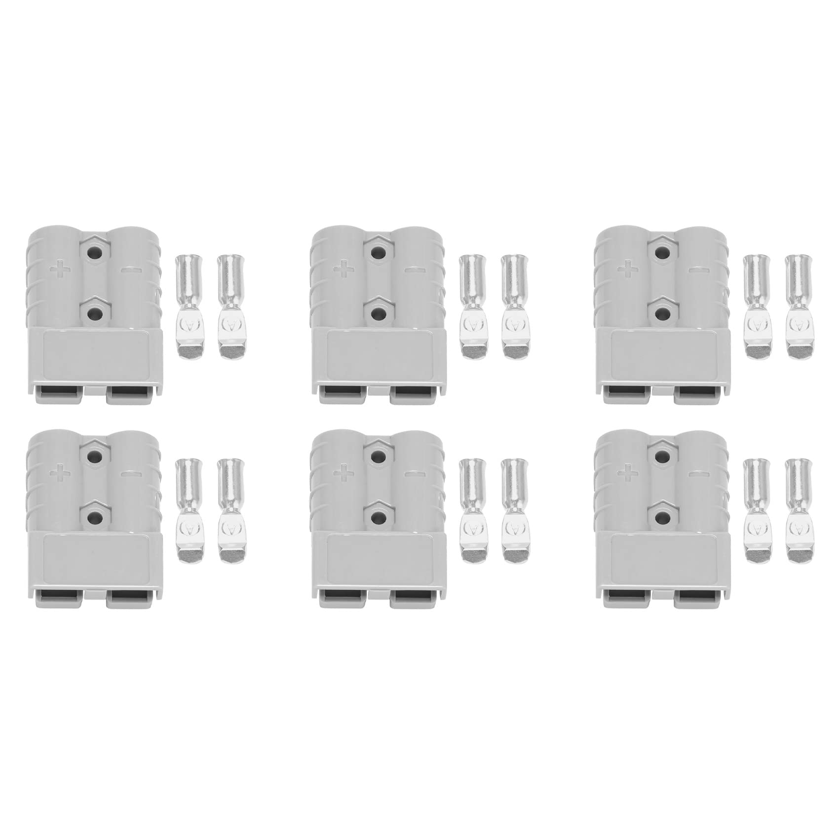 Aposous 6X für Anderson Style Stecken Verbinder 50A 600V 6-12AWG AC/DC Elektrowerkzeug für 6AWG Plattierte Massive Anschluss Stecker von Aposous